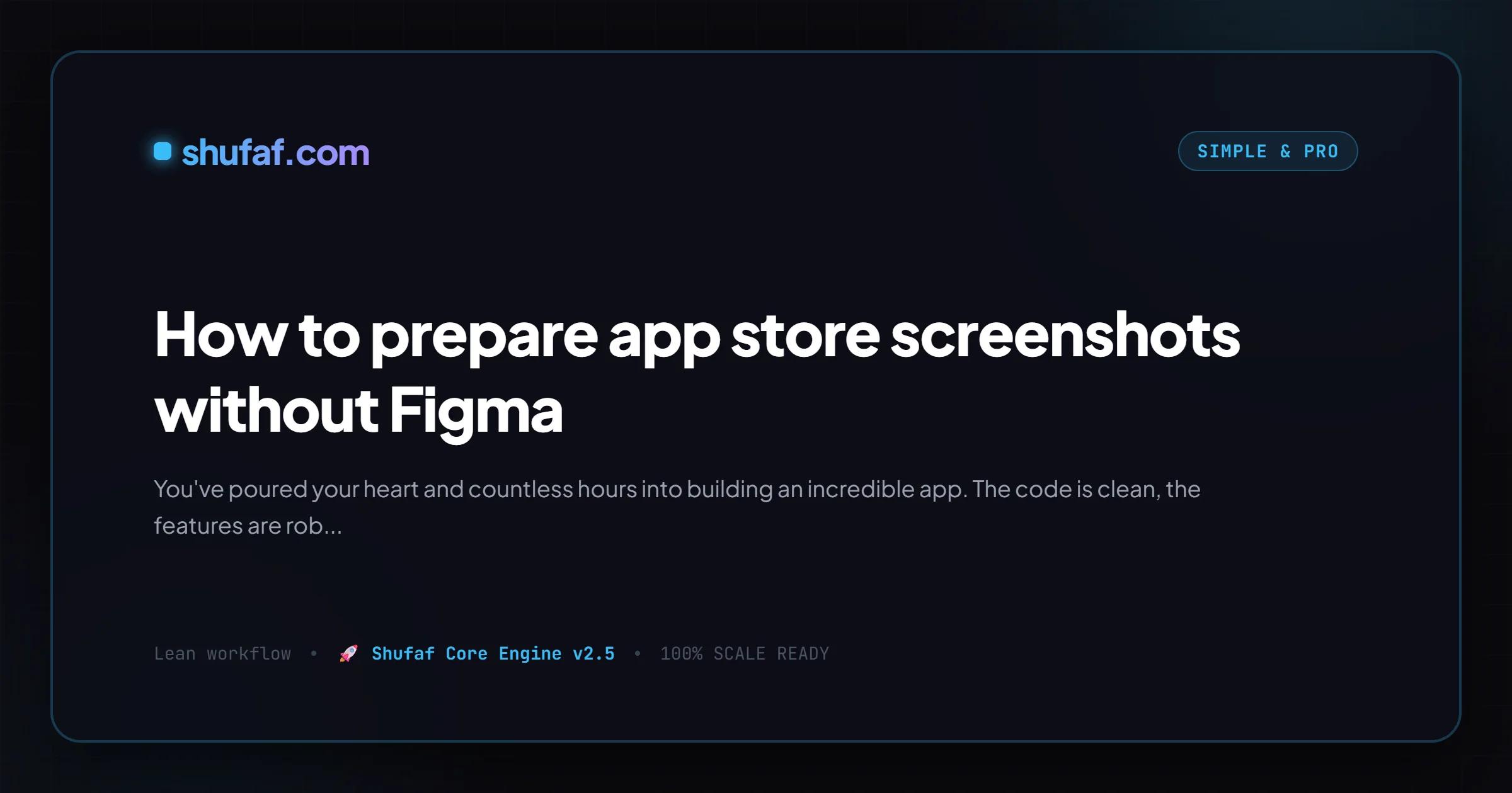 How to prepare app store screenshots without Figma