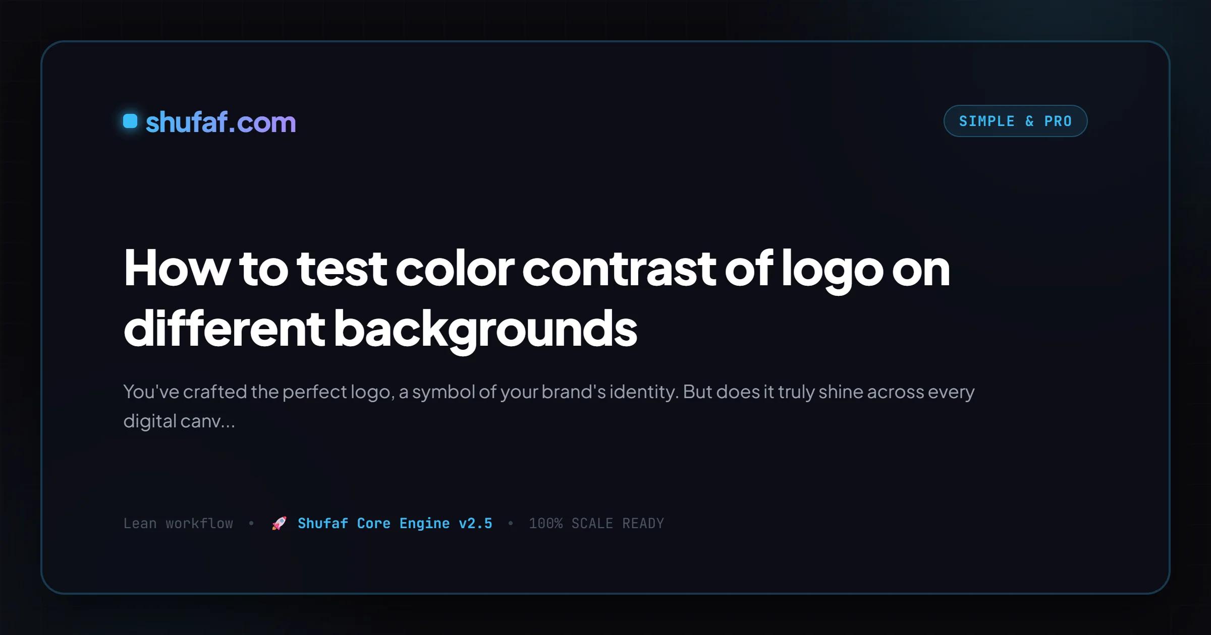 How to test color contrast of logo on different backgrounds