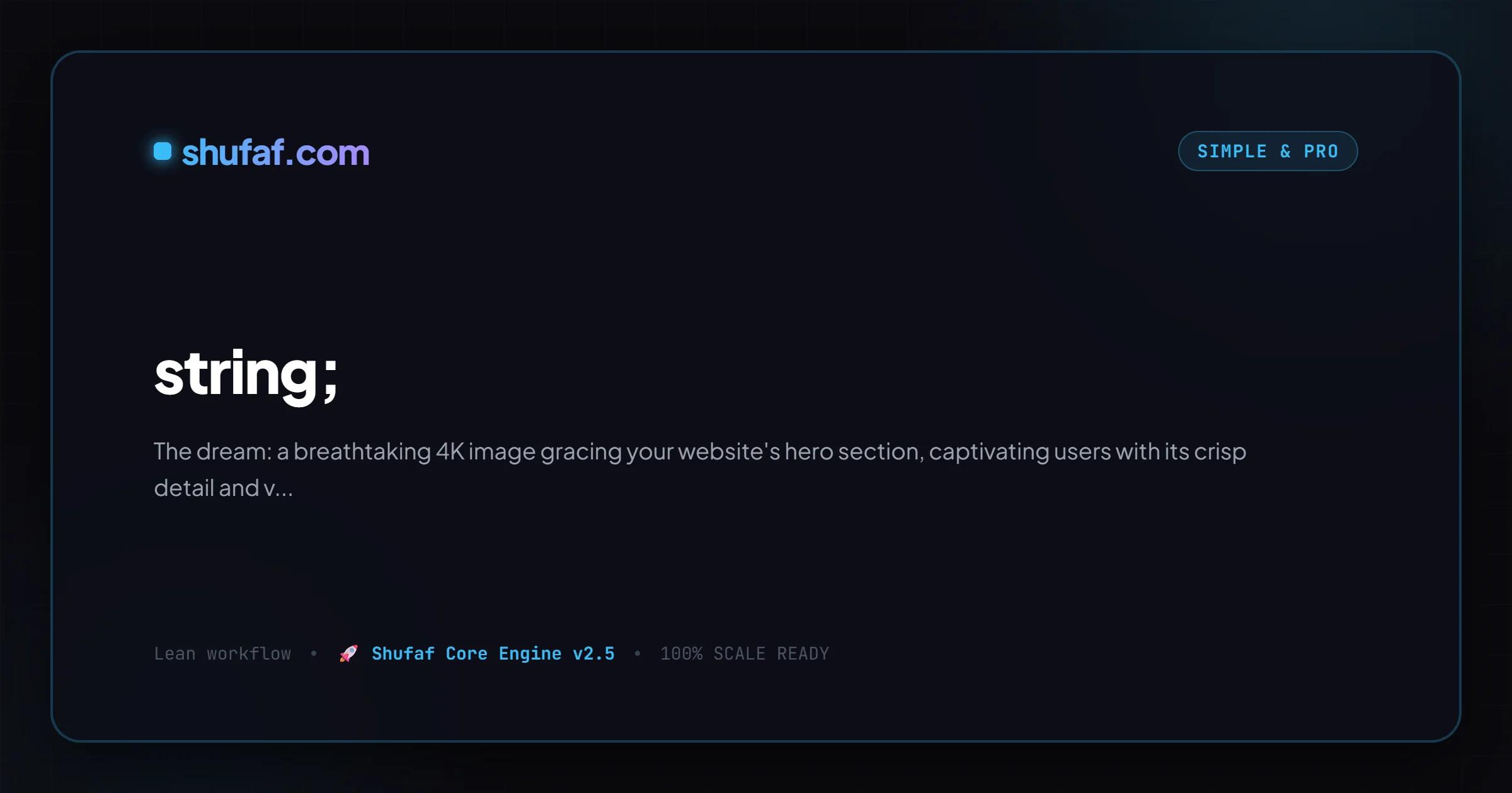 How to mockup 4k image in hero section